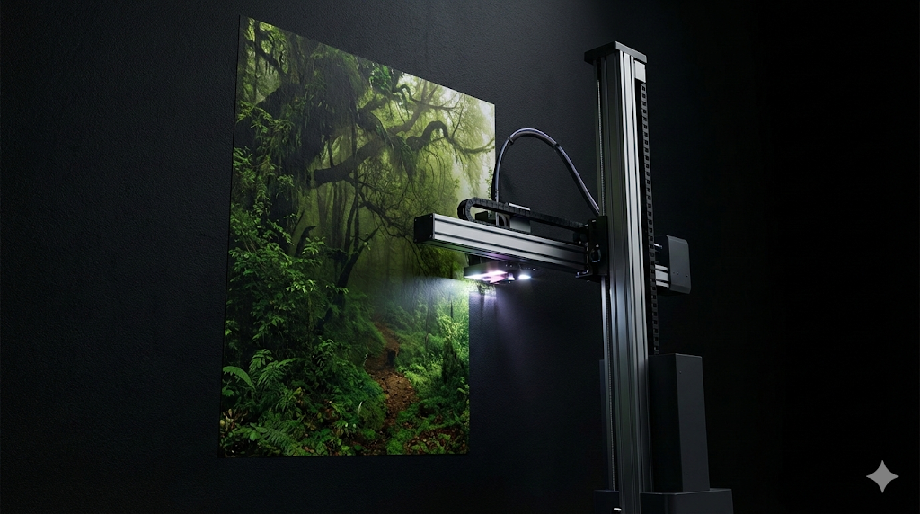 Imprimantă DXJet în acțiune